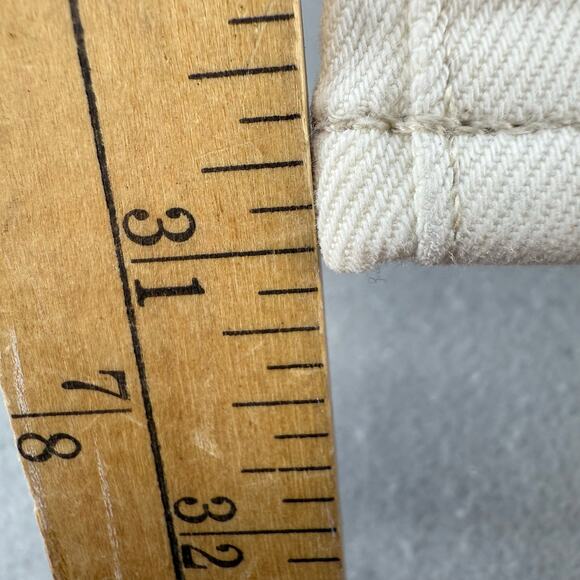 Madewell Jeans Women's 28 (6) Cream 90s Straight Leg High Rise Fit Summer EUC - Picture 13 of 14